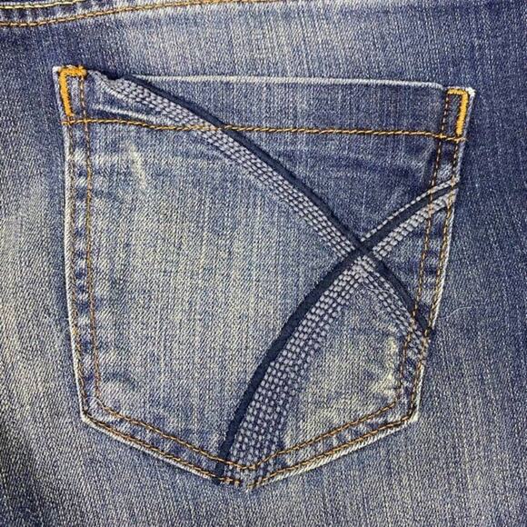 Lane Bryant Distinctly Boot Cut Red Triangle Denim Jeans Plus Size 20 Petite Blu - Picture 6 of 11